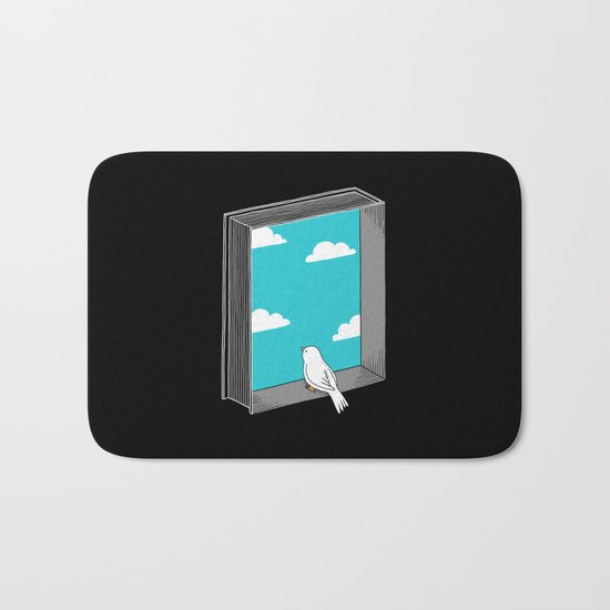 Every book a window Bath Mat