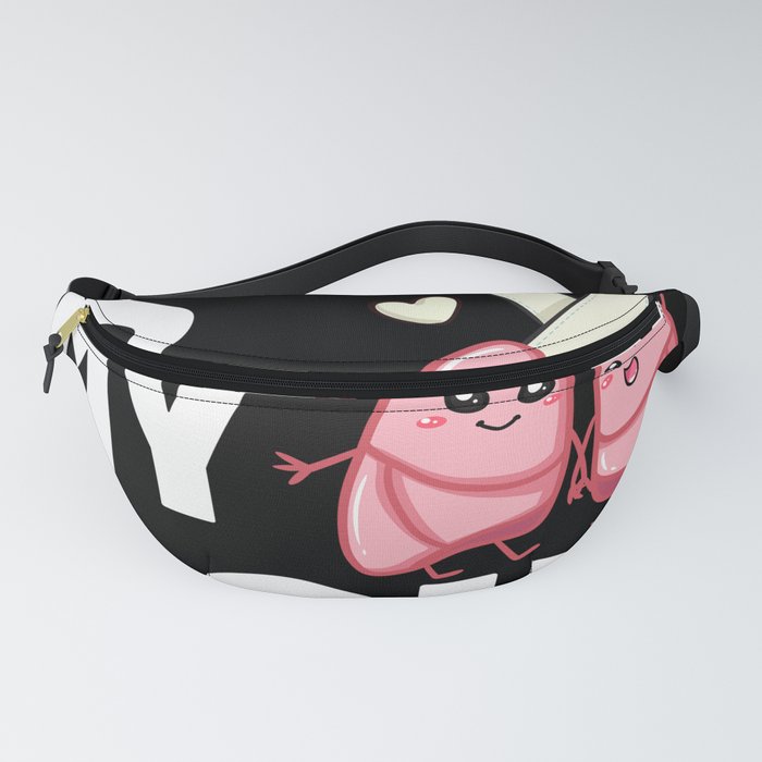 Lung Cancer Ribbon White Awareness Survivor Fanny Pack