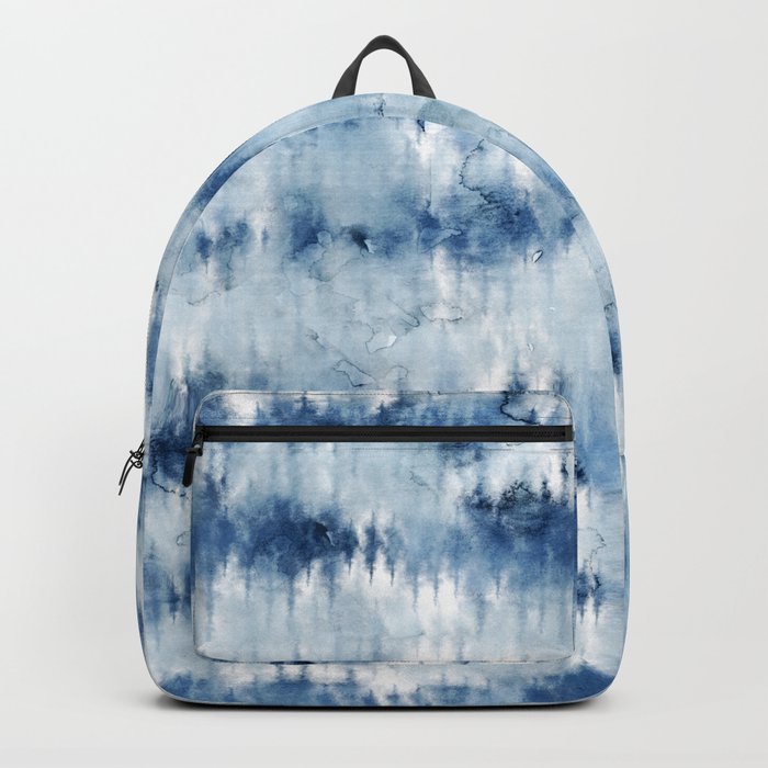 blue tie dye backpack