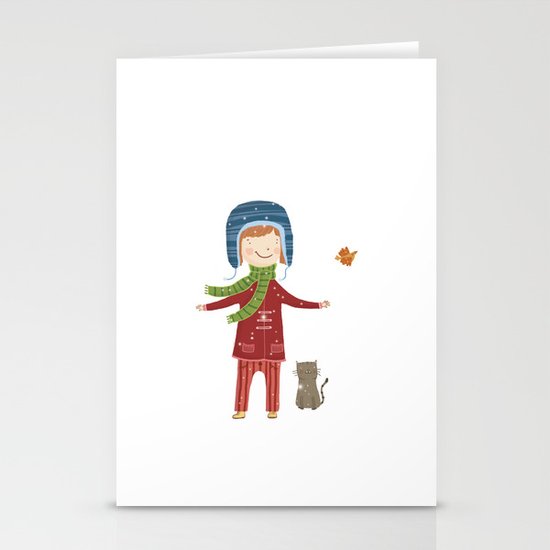 A BIRD IN LOVE Stationery Cards
