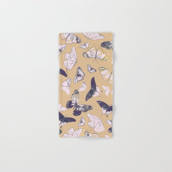 BUTTERFLIES PATTERN Hand & Bath Towel