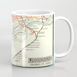 Vintage London Underground Map Mug