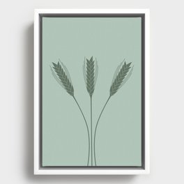 Wheat Field (Graze Green) Framed Canvas