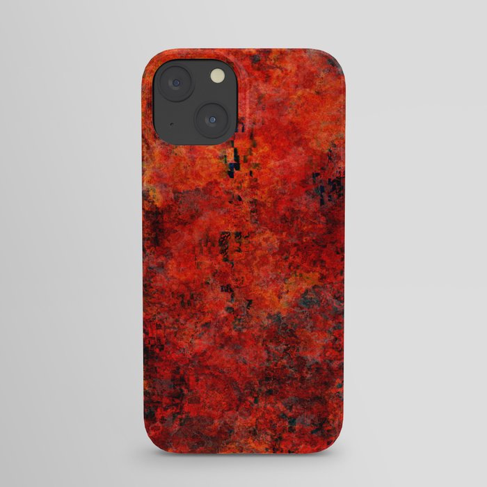 Warm dark and red wall iPhone Case