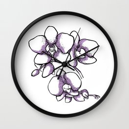Orchids Wall Clock