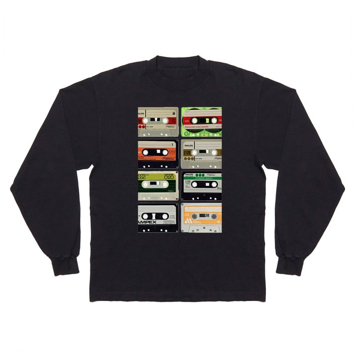 Audio Cassettes Tape Long Sleeve T Shirt