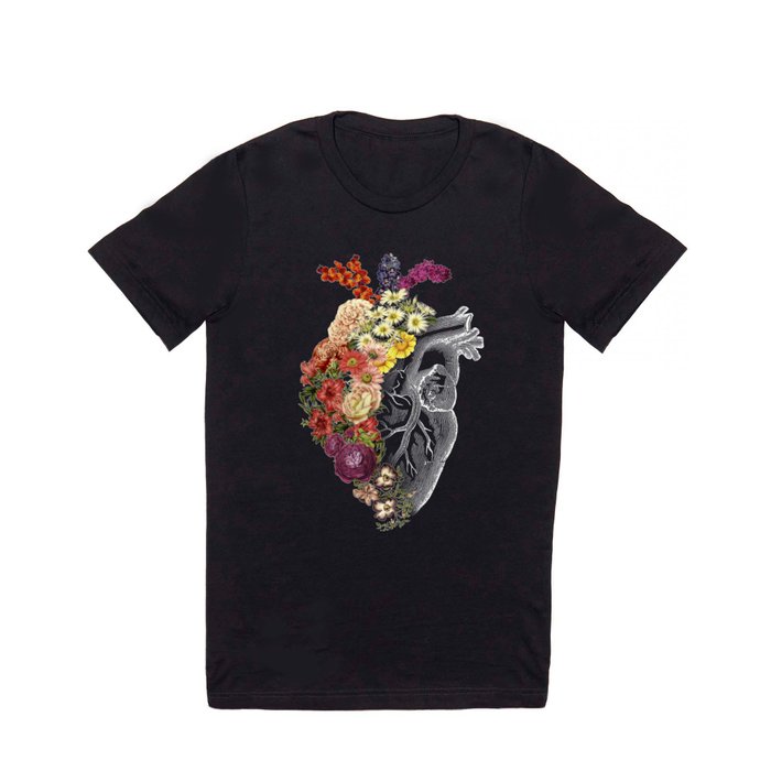 Flower Heart Spring T Shirt