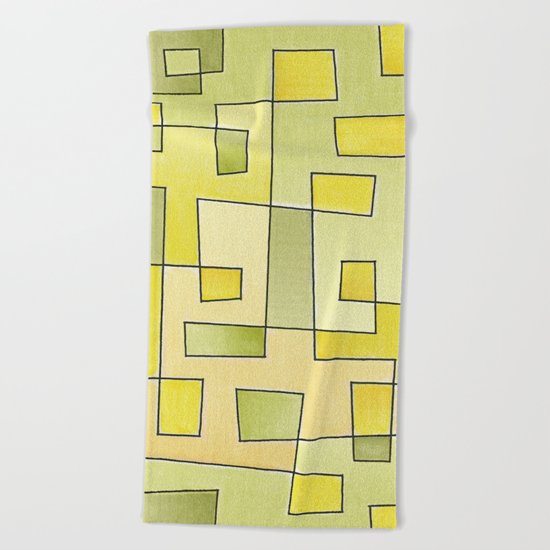 Proto pattern n 2 "fresh lemonade" Beach Towel