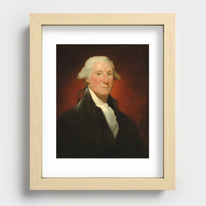 George Washington, 1795 by Gilbert Stuart Recessed Framed Print