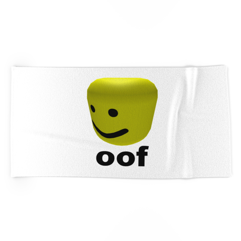 Society6 For Roblox Oof Roblox Beach Towel By Devotchicken Fandom Shop - red tablecloth roblox