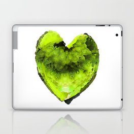 Big Green Heart Art by Sharon Cummings Laptop Skin