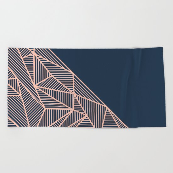 B Rays Geo 1 Beach Towel