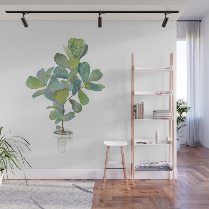 Fiddle Leaf Fig Tree Wall Mural