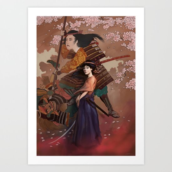 The Spirit of Tomoe Gozen Art Print