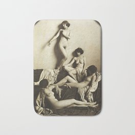 Ziegfeld Girls 1920s boudoir photo Bath Mat | Risque, Sexy, Girl, Boudoir, Nude, Naked, Artnude, Nsfw, Erotic, Cabinetcard 