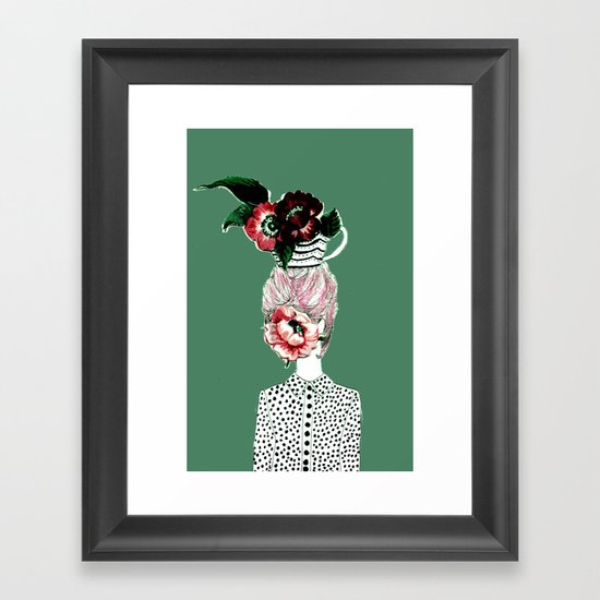 Tea Girl Framed Art Print
