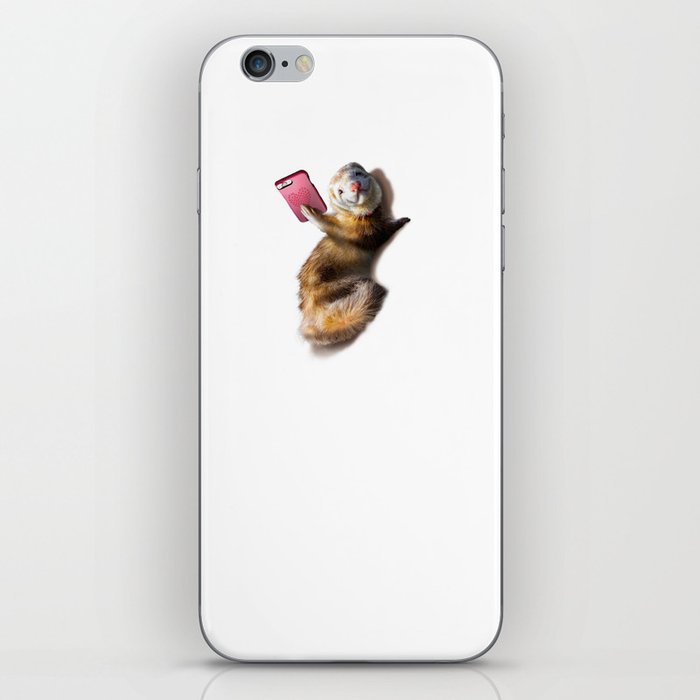 Smiling Ferret Selfie Funny iPhone Skin