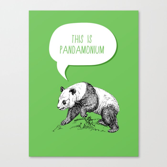 Panda Pun Canvas Print