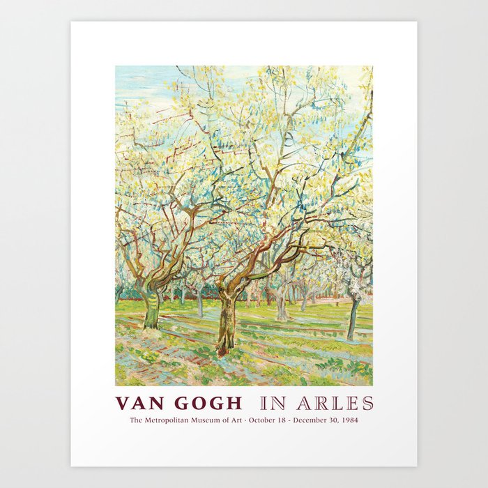 Vincent Van Gogh White Orchard Art Exhibition Print Art Print