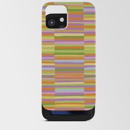 Summertime striped pattern iPhone Card Case