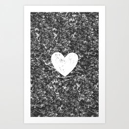 Cozy Hearts Art Print