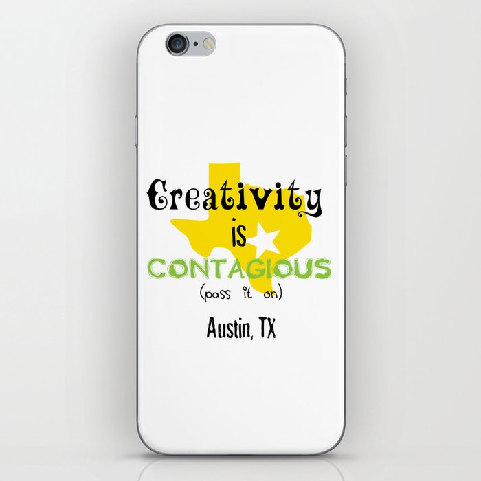 Creativity is contagious iPhone Skin