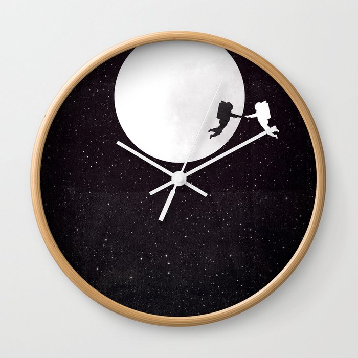 Moon alternative movie poster Wall Clock