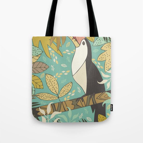 Forest Toucan Tote Bag