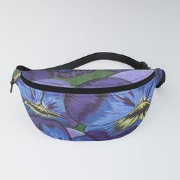 Pansy Flowers Fanny Pack