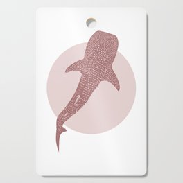 Whale Shark Dusty Pink Cutting Board
