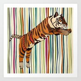 tiger stripes Art Print