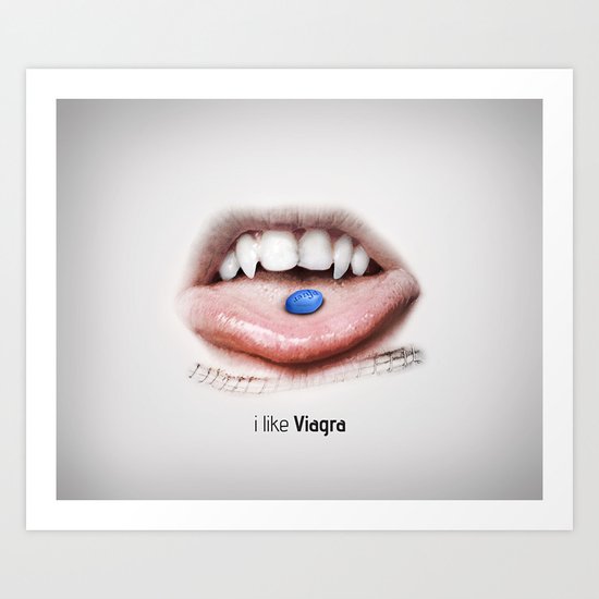 I LIKE VIAGRA Art Print