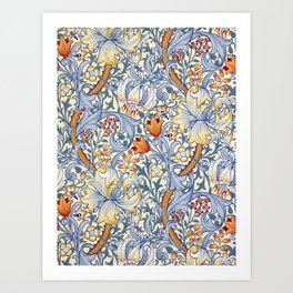 William Morris Golden Lily Victorian Wallpaper Art Print