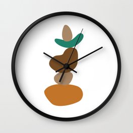 Mid-century shape boho minimalistic Wall Clock