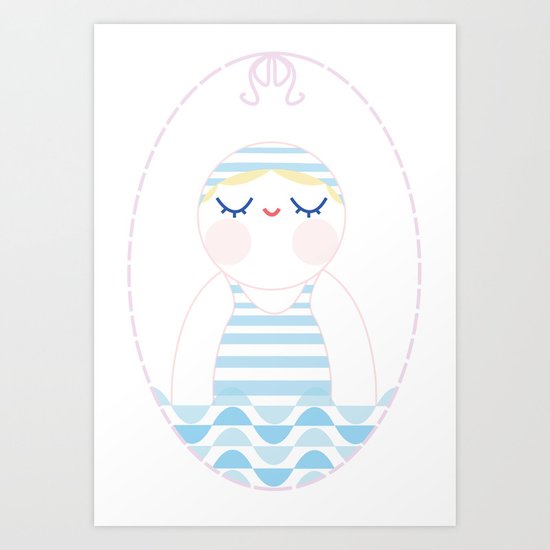 WAVES Art Print