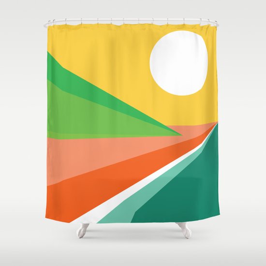 The beach Shower Curtain