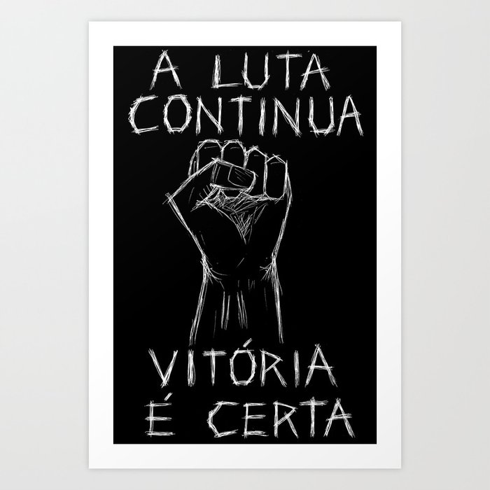 Aluta Continua Vitoria E Certa version 1 Art Print