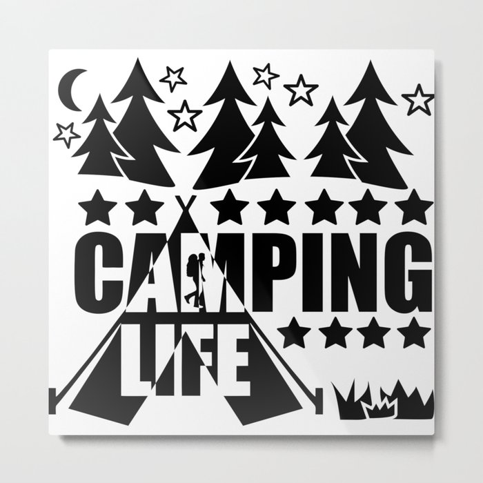 Camping Life Metal Print