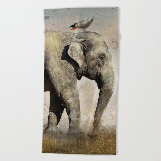 along for the ride 02 Beach Towel