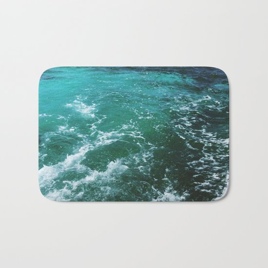 Ocean waves, Dominican republic Bath Mat