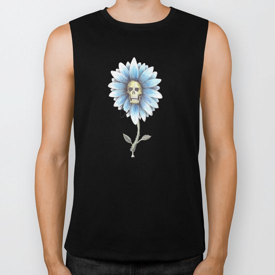 skull daisy Biker Tank