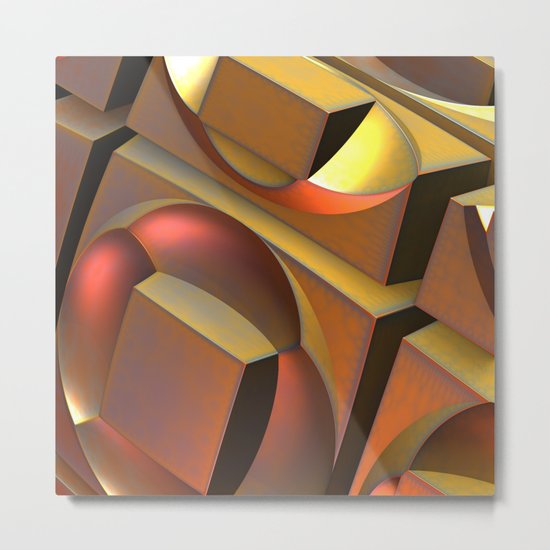 Building Blocks Metal Print