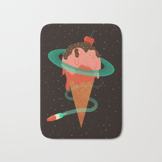 Ice Cream Planet Bath Mat