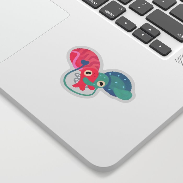 Water bloom / cuddlefish Sticker