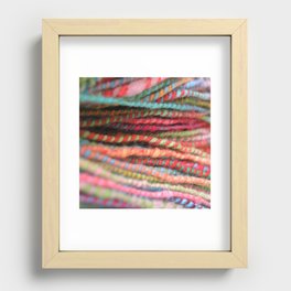 Handspun Yarn Color Pattern by robayre Recessed Framed Print