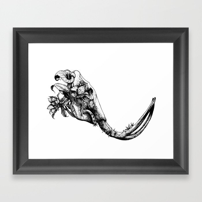 Prehistoric Bloom - The Mastodonte Framed Art Print