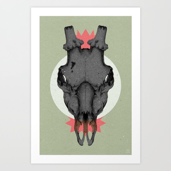 ANIMAL SKULL Art Print