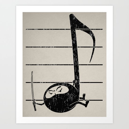 Ninjaaaah! Art Print