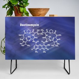 Dactinomycin cancer chemotherapy drug, Structural chemical formula Credenza