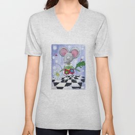 Mouse and the Daisy V Neck T Shirt